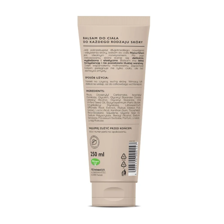 NaturGlam® Balsam do ciała Malina 250 ml