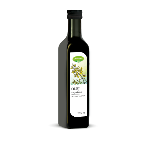 Olej rzepakowy tłoczony na zimno 250 ml