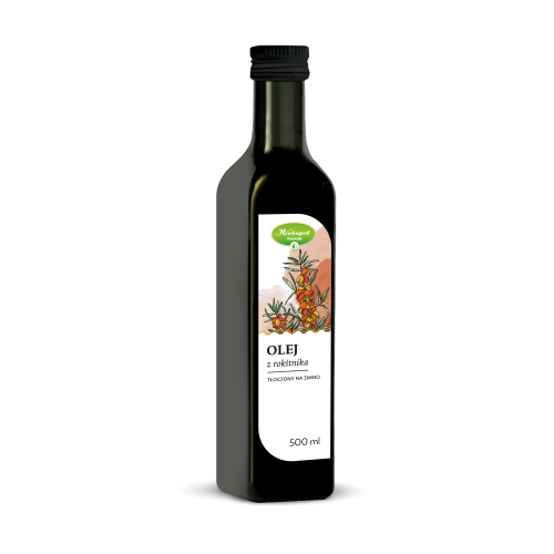 Olej z rokitnika tłoczony na zimno 500 ml