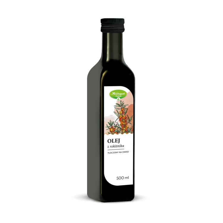 Olej z rokitnika tłoczony na zimno 500 ml
