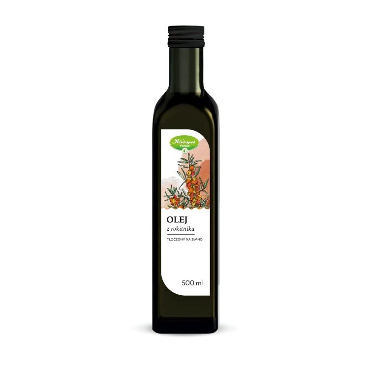 Olej z rokitnika tłoczony na zimno 500 ml