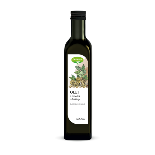 Olej z orzecha włoskiego tłoczony na zimno 500 ml