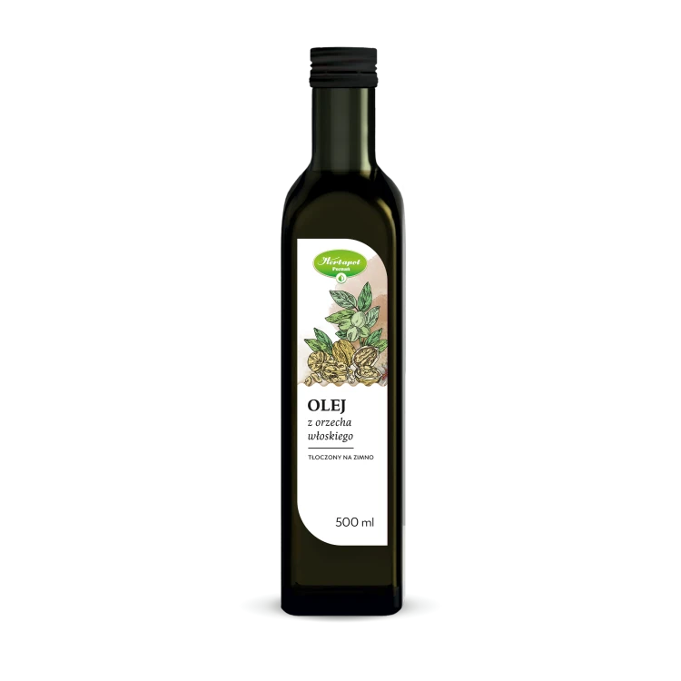 Olej z orzecha włoskiego tłoczony na zimno 500 ml