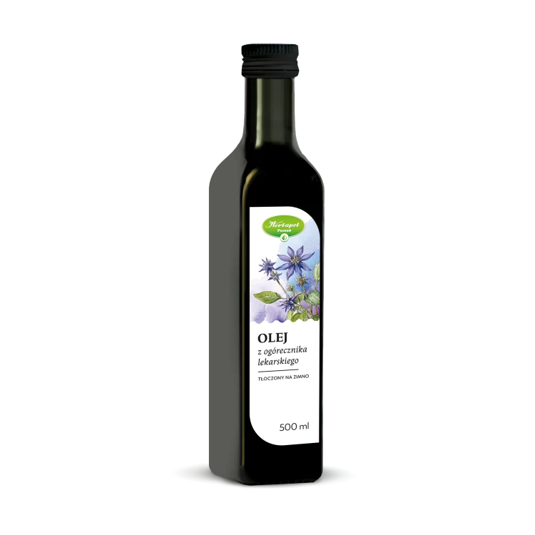 Olej z ogórecznika tłoczony na zimno 500 ml
