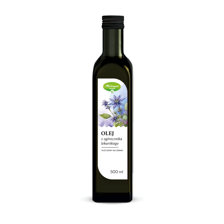 Olej z ogórecznika tłoczony na zimno 500 ml
