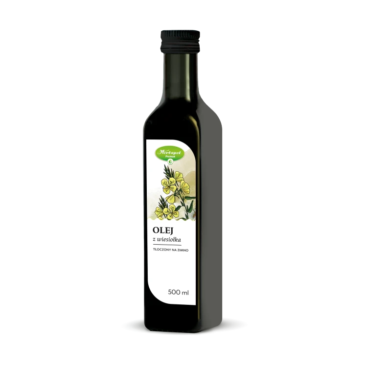 Olej z wiesiołka tłoczony na zimno 500 ml