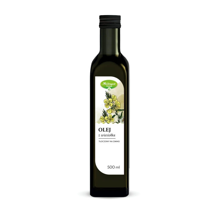 Olej z wiesiołka tłoczony na zimno 500 ml