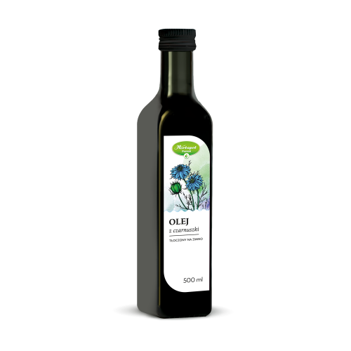 Olej z czarnuszki tłoczony na zimno 500 ml