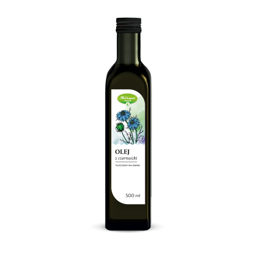 Olej z czarnuszki tłoczony na zimno 500 ml