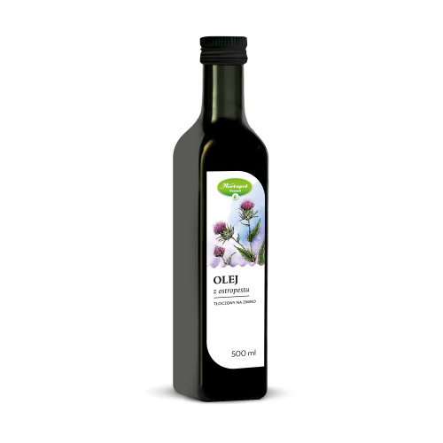 Olej z ostropestu tłoczony na zimno 500 ml