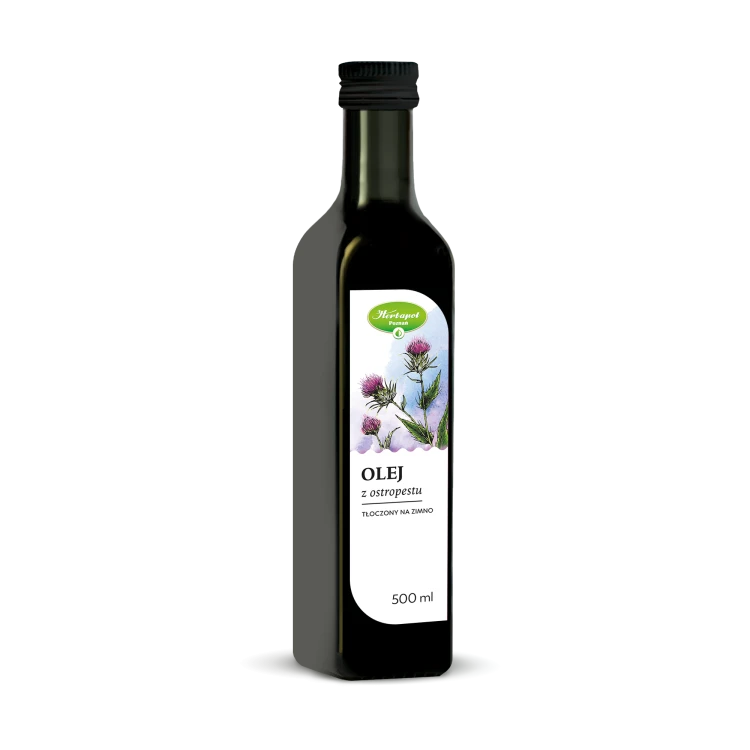 Olej z ostropestu tłoczony na zimno 500 ml