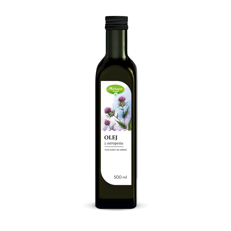 Olej z ostropestu tłoczony na zimno 500 ml