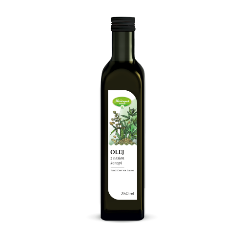 Olej z nasion konopi tłoczony na zimno 250 ml