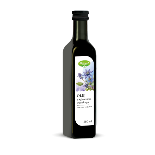 Olej z ogórecznika tłoczony na zimno 250 ml