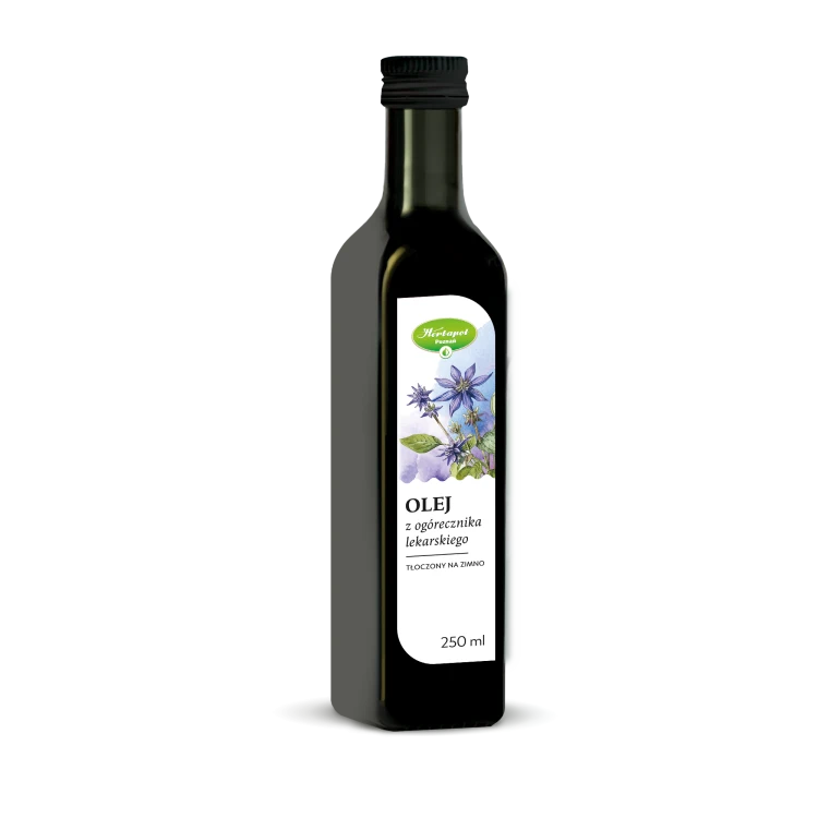 Olej z ogórecznika tłoczony na zimno 250 ml