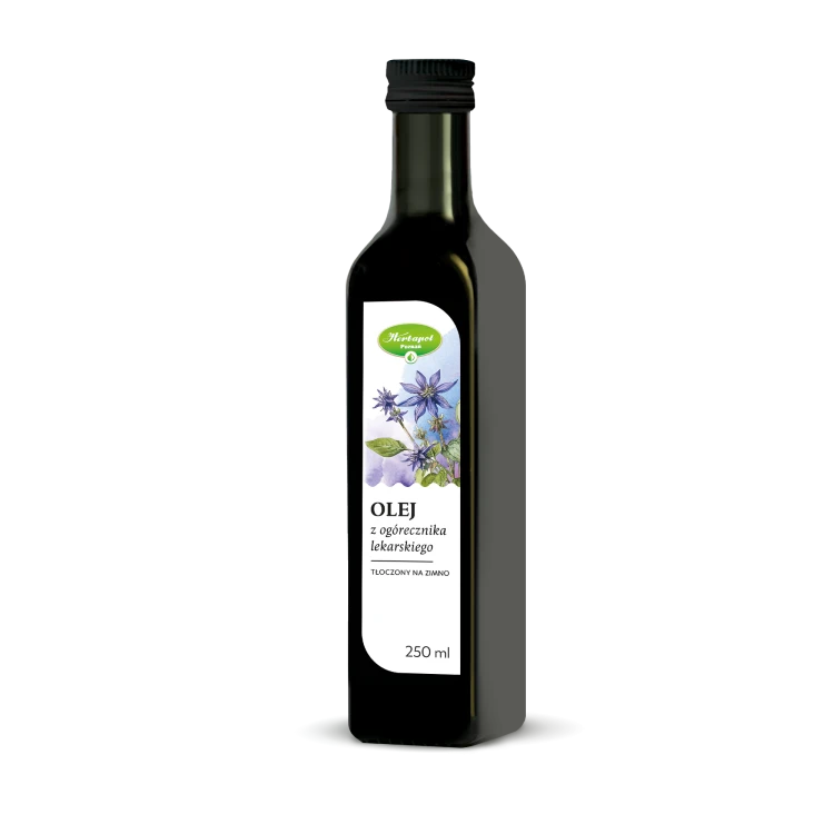 Olej z ogórecznika tłoczony na zimno 250 ml