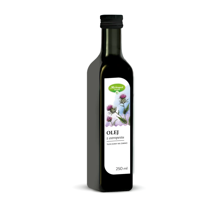 Olej z ostropestu tłoczony na zimno 250 ml