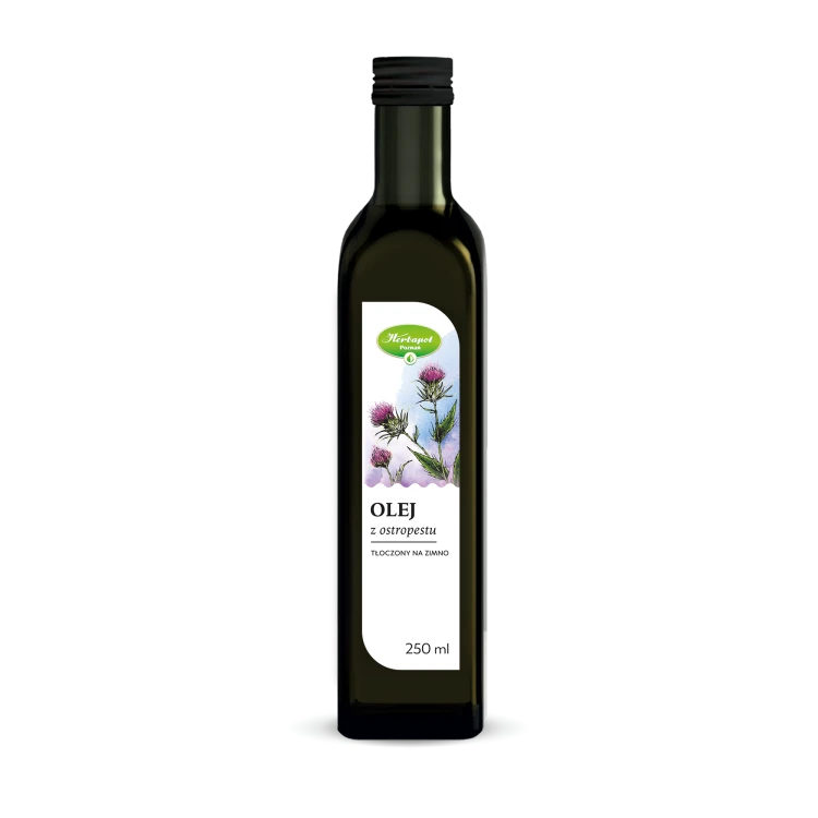 Olej z ostropestu tłoczony na zimno 250 ml