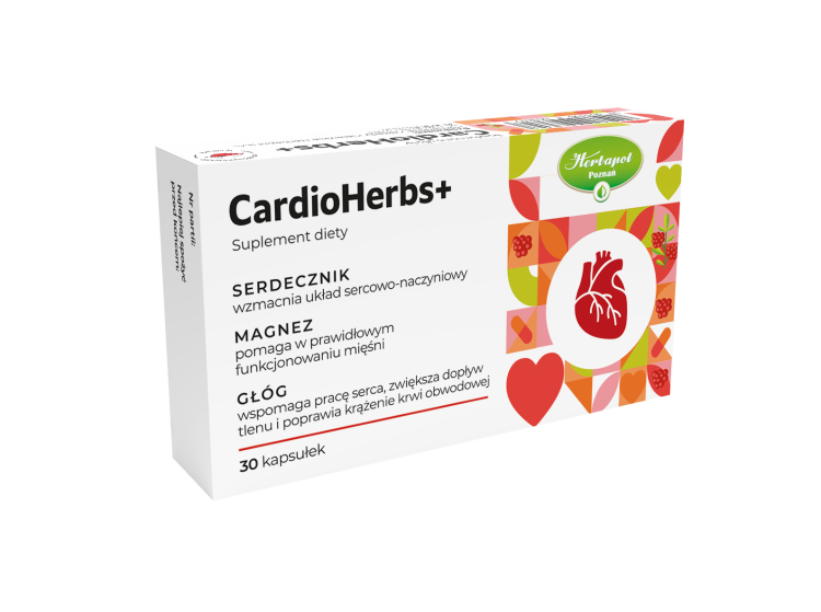 CardioHerbs+, 30 szt kapsułek, suplement diety