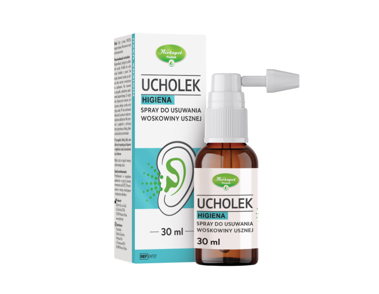 Ucholek Higiena spray do usuwania woskowiny usznej 30 ml