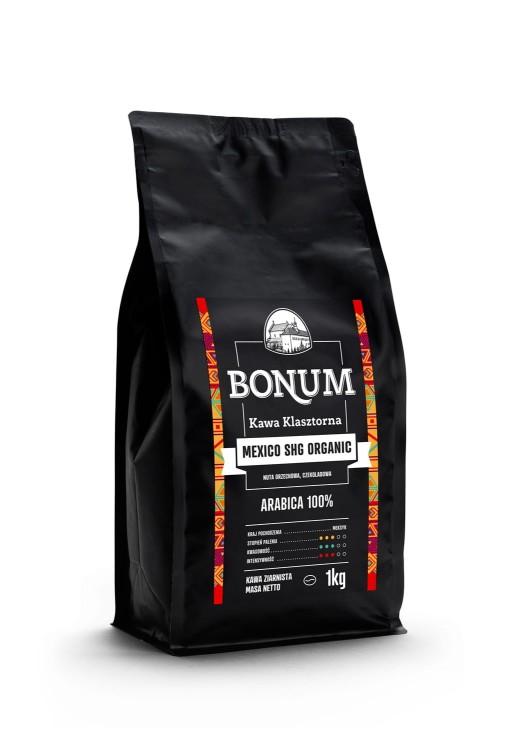 BONUM Mexico Organic Blue Skull Kawa ziarnista 1kg