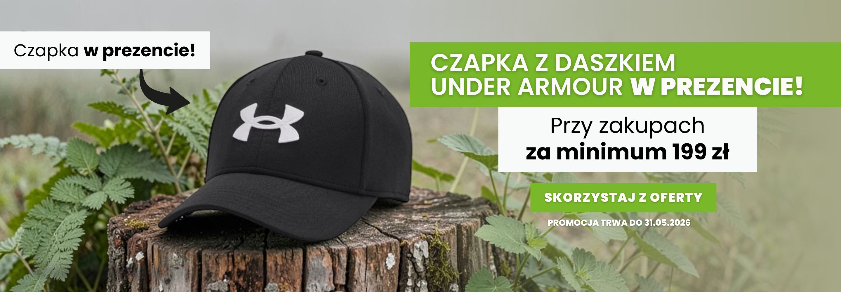 Czapka z daszkiem UNDER ARMOUR w prezencie!