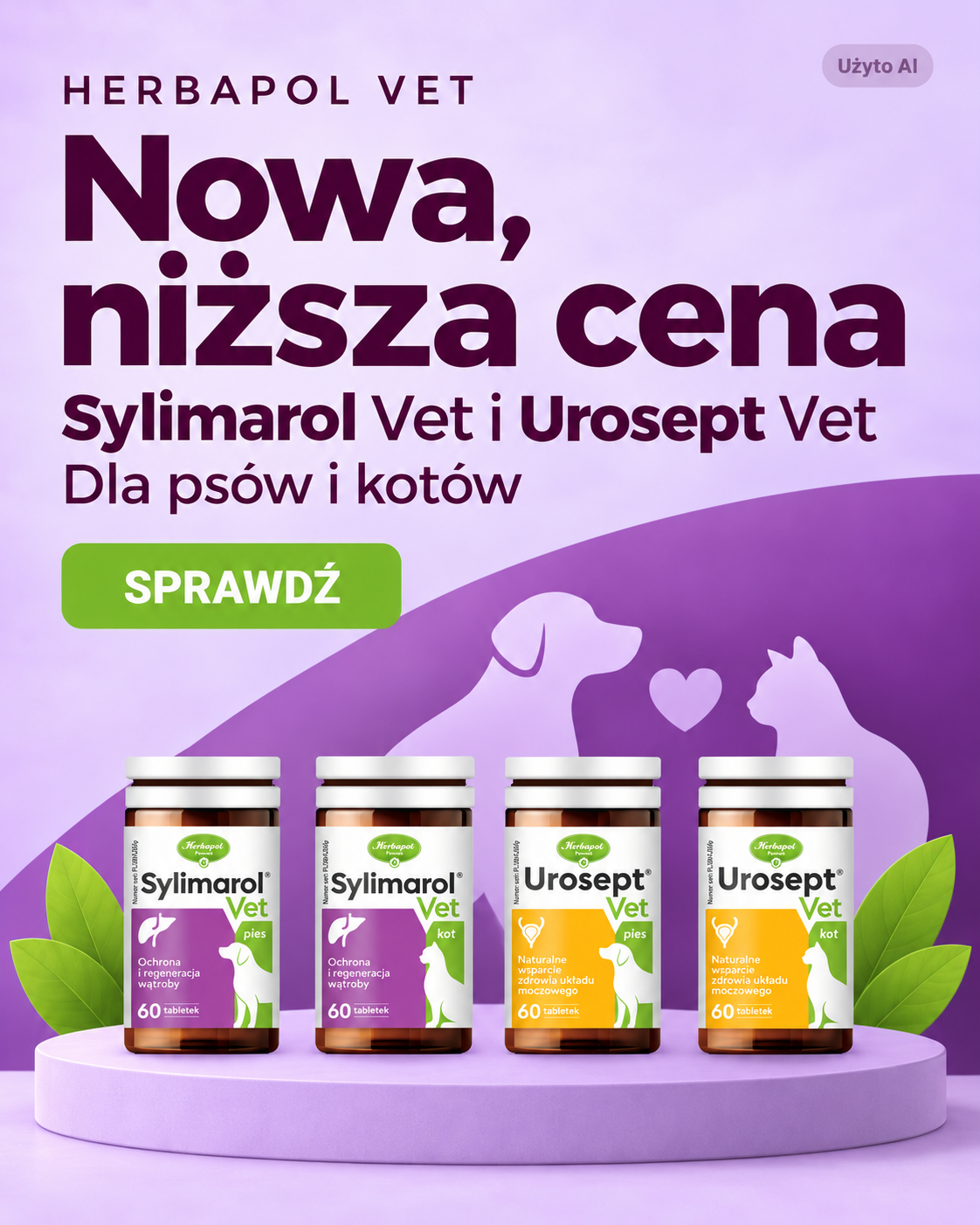 Nowa niższa cena na sylimarol vet i urosept vet