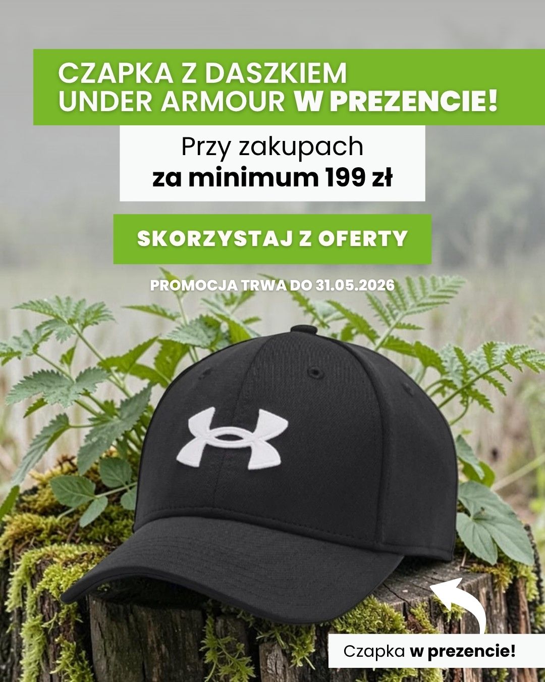 Czapka z daszkiem UNDER ARMOUR w prezencie!