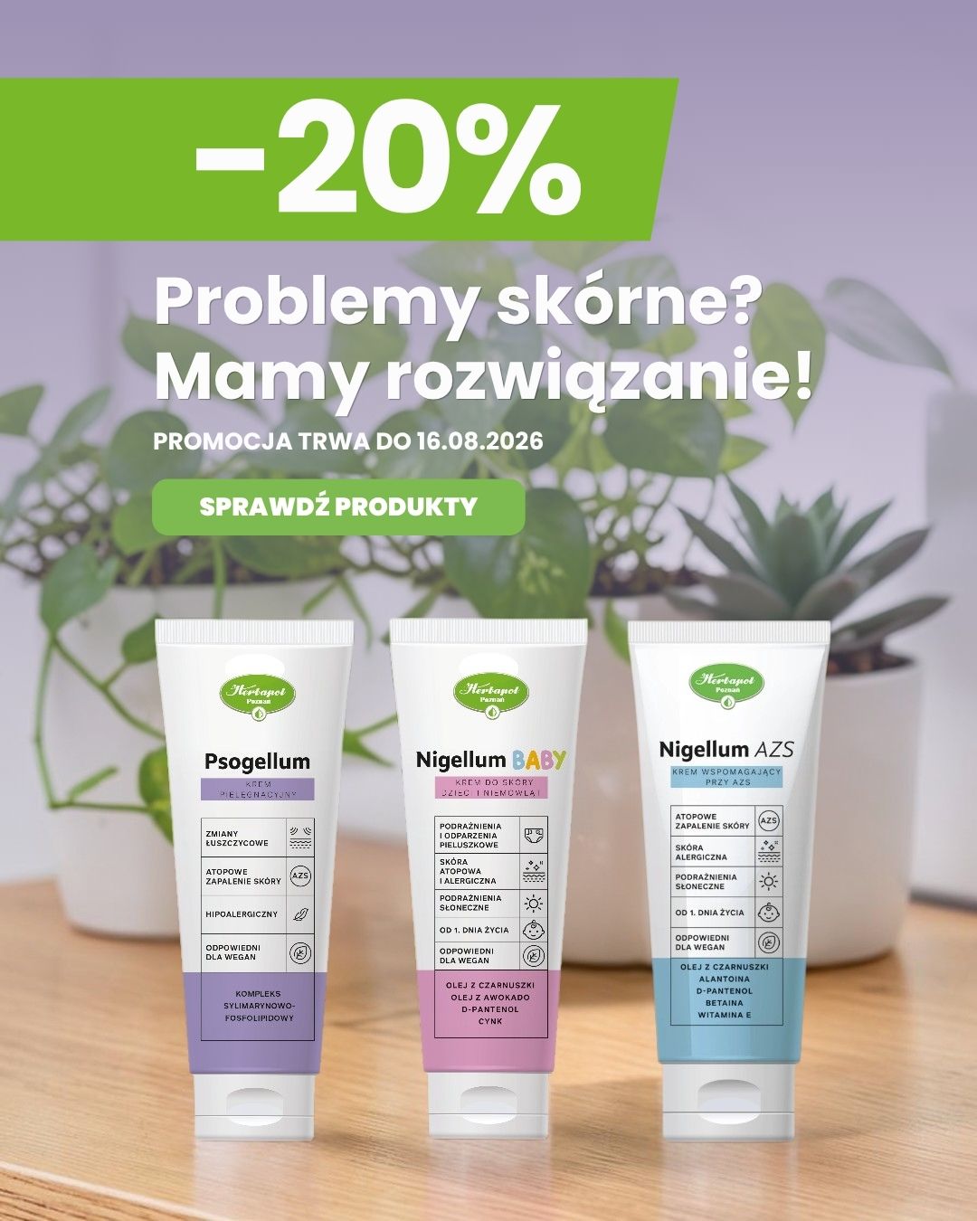 -20% na dermokosmetyki do 16.08.2026