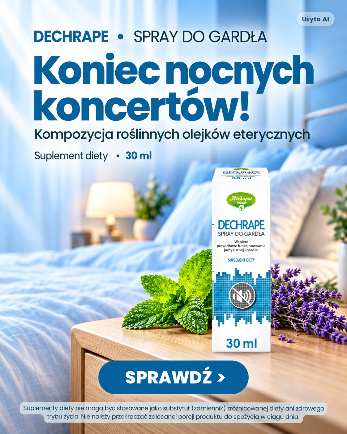 DECHRAPE spray do gardła, 30 ml – suplement diety